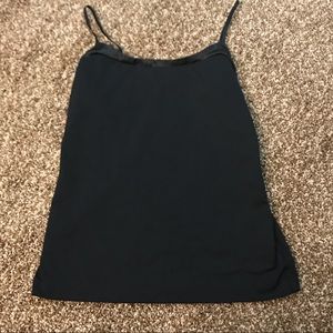 Black cami with satin lining